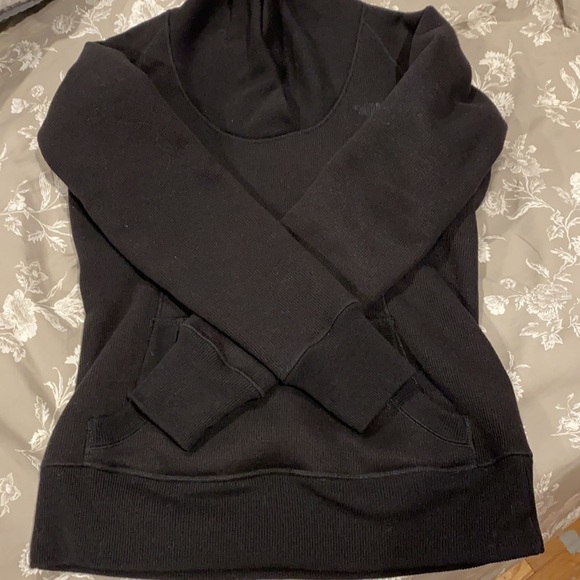 North Face Ribbed Shawl Collar Thick Pullover - Picture 12 of 13